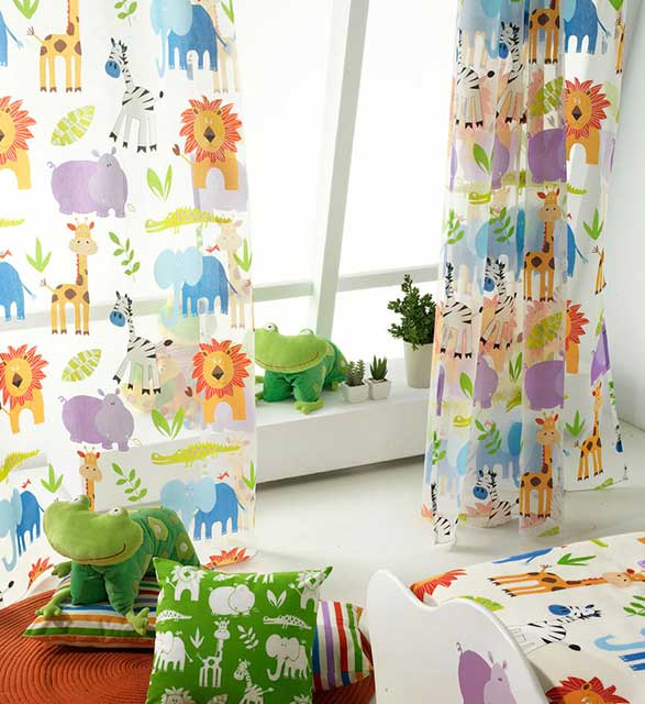 Acurrucarse zoo diferencia Tipos de cortinas para habitaciones infantiles | Cortinajes Comín